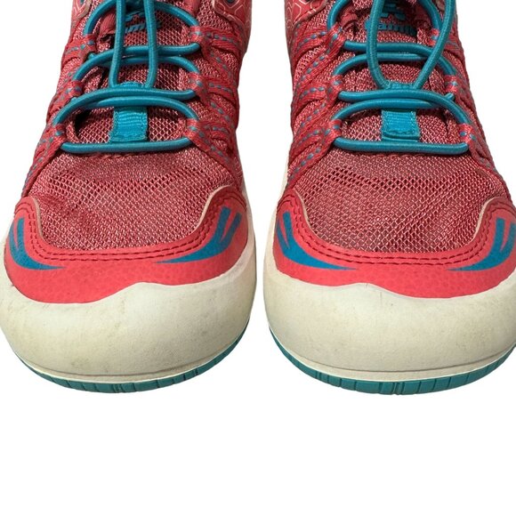 Kamik Scout Sneakers Little Girls Size 13 Pink Blue Mesh Pull Cord Hiking Shoes - Picture 14 of 15